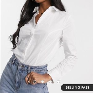ASOS DESIGN long sleeve shirt/ bodysuit